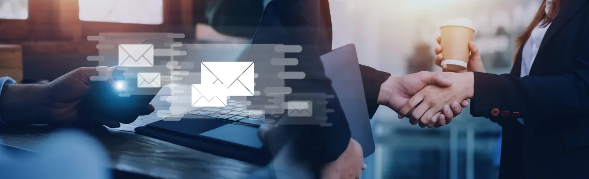 businessman hands using laptop typing on keyboard